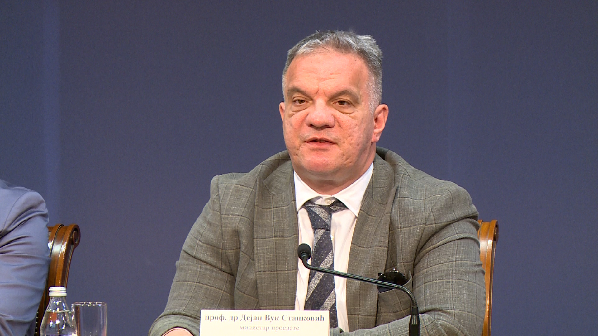 Beograd, Dejan Vuk Stankovic ministar prosvete, o prijemnom ispitu i rezultatima istog Beograd, Dejan Vuk Stankovic ministar prosvete, o prijemnom ispitu i rezultatima istog